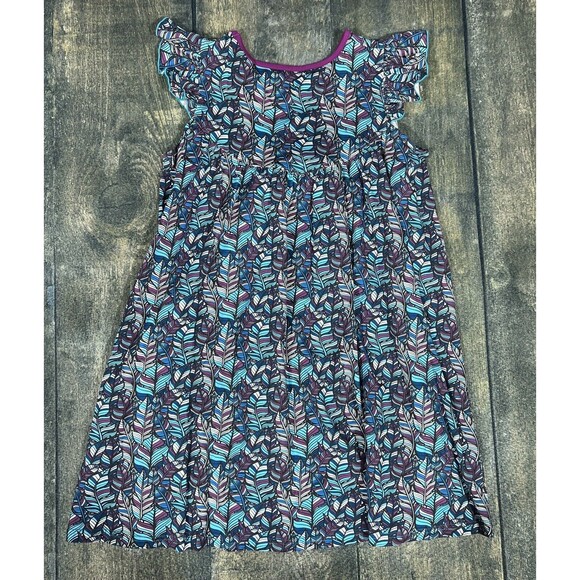 Merce & Me Girls Size 12 Feather Print Pearl Knit Dress! - Picture 8 of 8